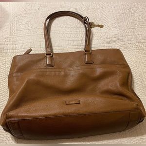 Fossil Brown Leather Large Purse